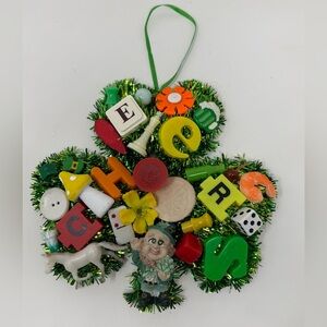 Handmade “Cheers” Shamrock